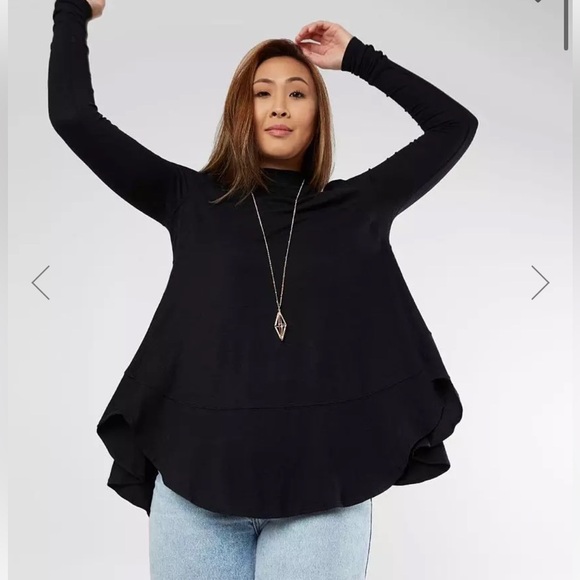 Free People NWOT Downtown Girl Tunic Top - Large - Picture 6 of 8